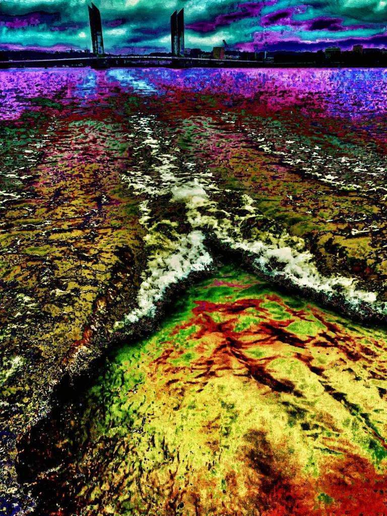 Photo retouchée - Garonne Psychédélique